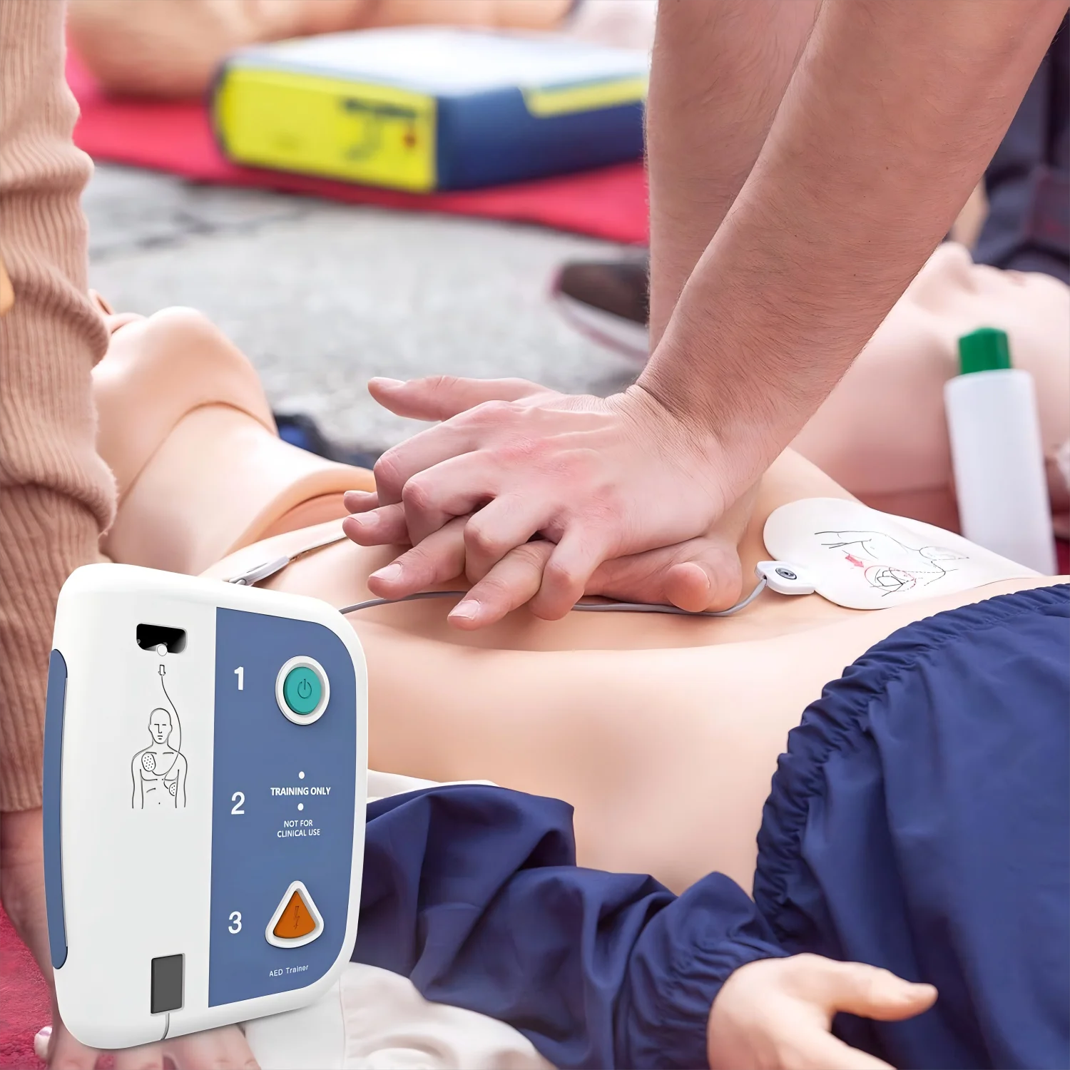 حزمة واحدة، مدرب AED الأساسي IFA-120C+، مدرب AED، مجموعة تدريب AED جهاز تدريب CPR، تدريب الإسعافات الأولية