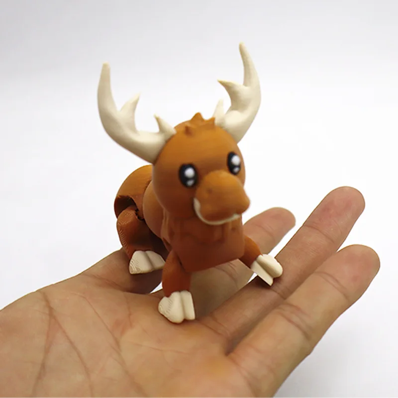 ميلو الغزلان ثلاثية الأبعاد مطبوعة الحلي الزخرفية الإبداعية للأطفال عيد الميلاد اللعب دمى أشكال للبنين والبنات ألعاب مضحكة 1 قطعة #4