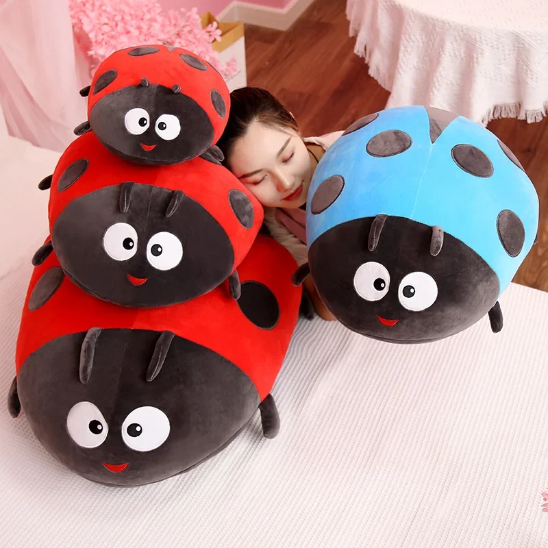 Little Bee Doll Cute Seven-star Ladybug Plush Toy Small Beetle Doll Sleeping Pillow For Girls Valentine's Day Gift