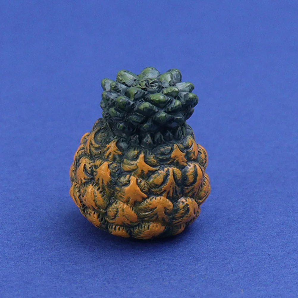 8 Pcs Artificial Fruit Pineapple Simulated Mini Resin Educational Model