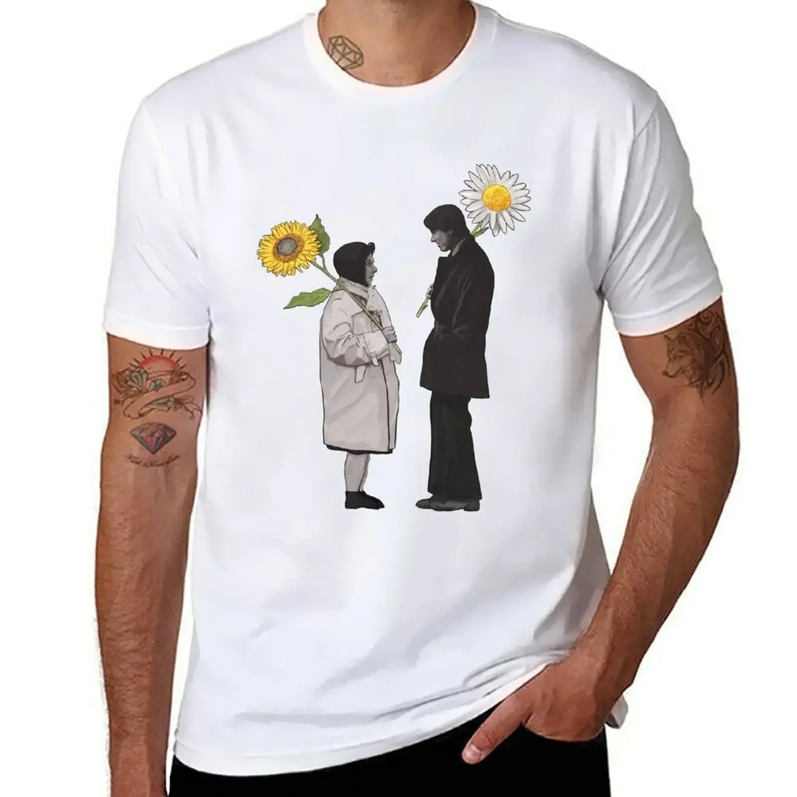 Harold and Maude Daisy and Sunflower T-Shirt summer clothes customizeds oversized anime clothes mens clothes heavyweight fashion