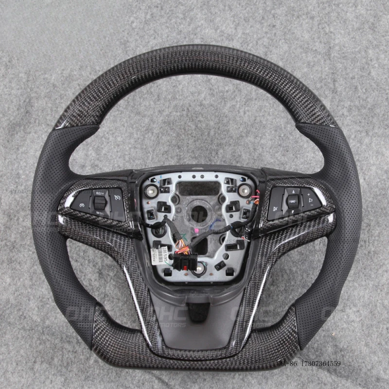 Customizable carbon fiber car steering wheel assembly suitable for Chevrolet Malibu