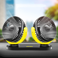5V  USB Fan Cooling Car Dual Head fan 3 Speeds Adjustable For Auto Cooler Air Car Accessories Fan High Quality