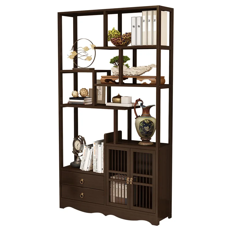 

New Chinese style, Bogu shelf, ornaments, Duobao pavilion, storage, tea display, living room