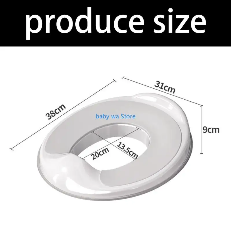 Stabilny nakładka na toaletę dla maluchów z antypoślizgową konstrukcją Miękkie krawędzie i bariera na mocz ułatwiająca z nocnika