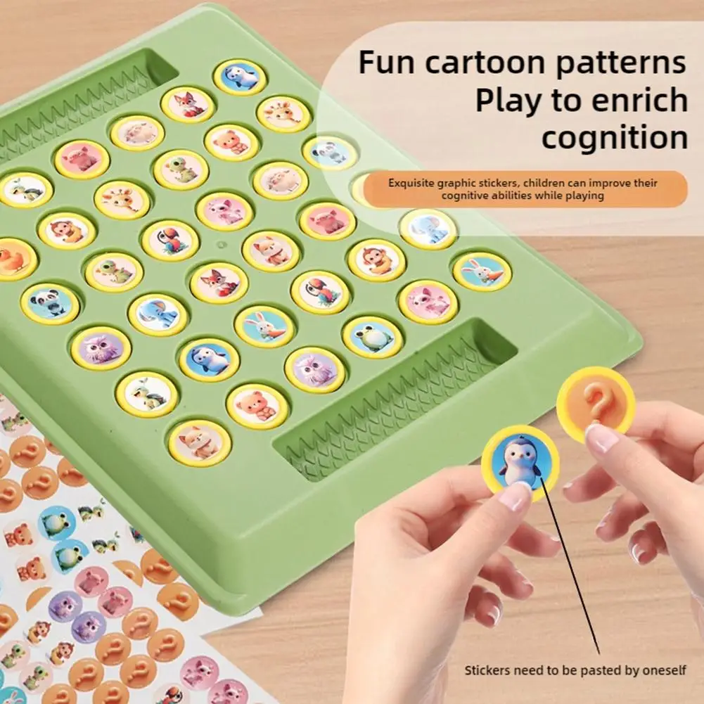 Gioco di scacchi interattivo per animali a due giocatori per bambini, un gioco di ragionamento di puzzle interattivo genitore-figlio intelligente Animale T4B1