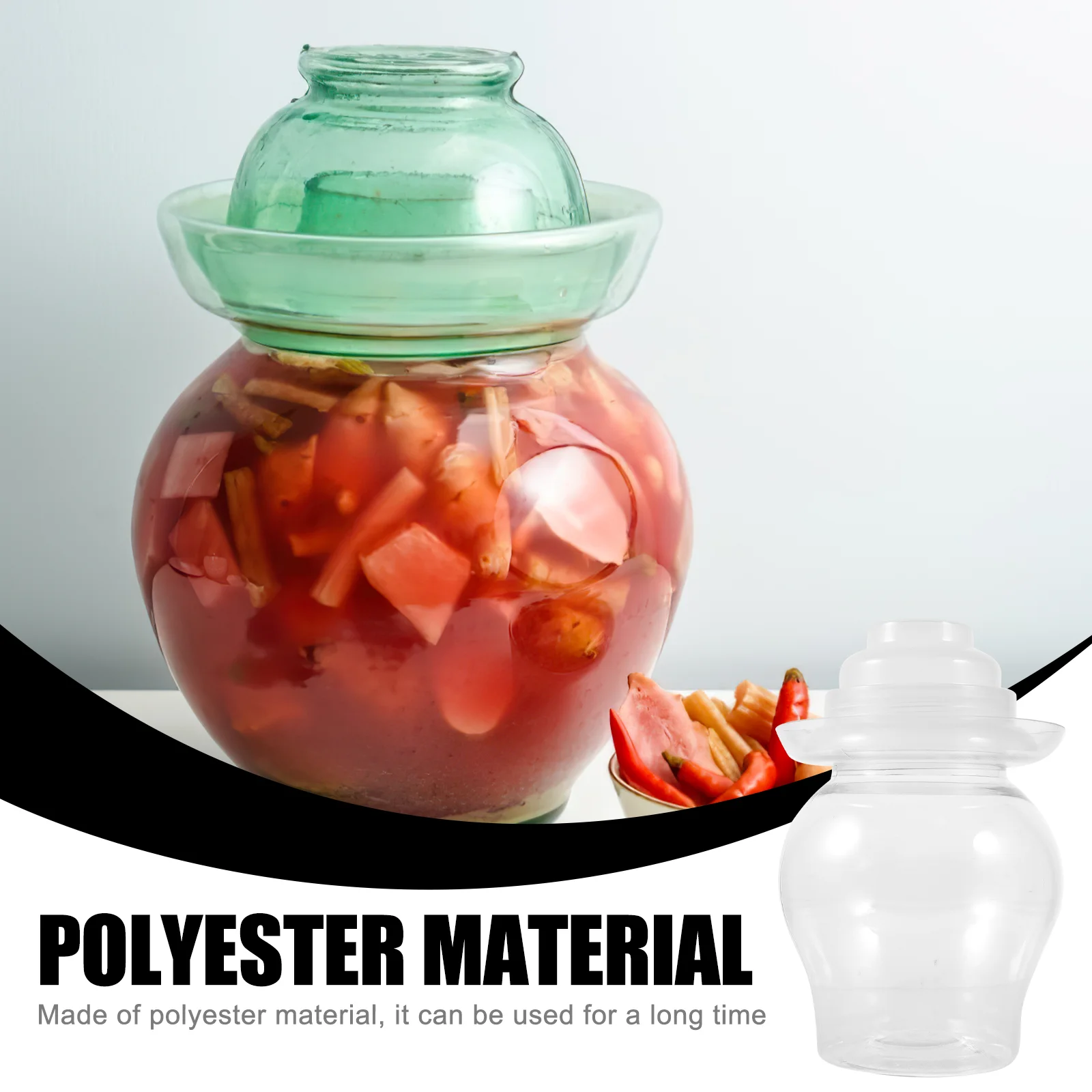 Vegetables Plastic Kimchi Jar Food Fermenting Sauerkraut Home Pickle Containers Storage Airtight