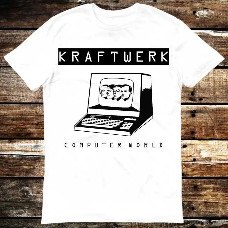 Kraftwerk Promo Release Computer World Vinyl Label T Shirt Meme Funny Vintage Style Aesthetic Gamer Cult Movie Music 6062