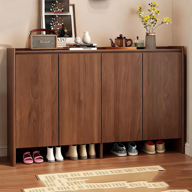 

Wooden Luxury Shoe Cabinet Organizer Storage Mobile Living Room Display Designer Shoe Shelf Vertical Zapatero Entrance Furniture
