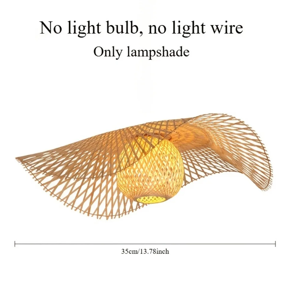 Rattan gewebter Kronleuchter, handgefertigt, Weben, Bambus, Lampenschirm, Rattan, hängende Pendelleuchte für Heimdekoration
