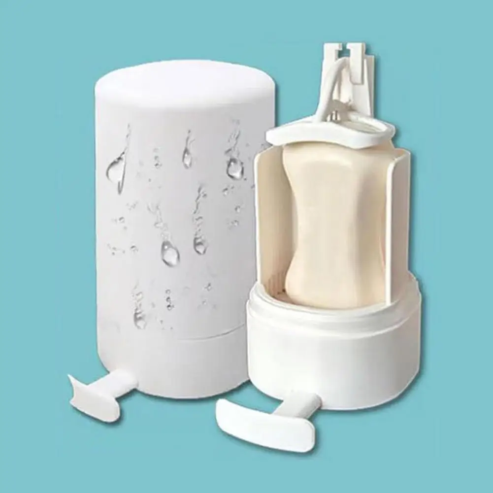 15*10cm Wall-Mounted Soap Grinder With 3 Adjustable Levels Dual Desiccant Compartments Soap Dispenser Bottle Bathroom Accessory