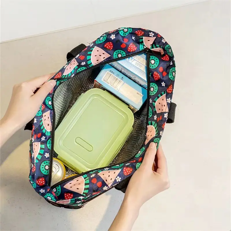

Large-capacity Travel Picnic Bag Cute Lunch Bags Waterproof Ice Bag Portable Oxford Cloth Mommy Bag Thermal Bento Bag