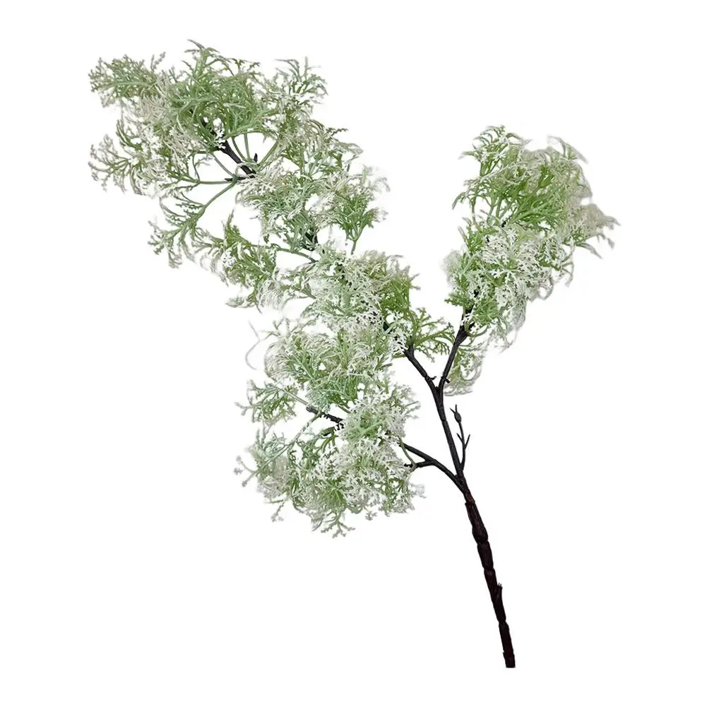 

73cm Tall Purple Peacock Pine Artificial Flower Arrangement for Home with Plastic Frosted Finish and Vibrant Color