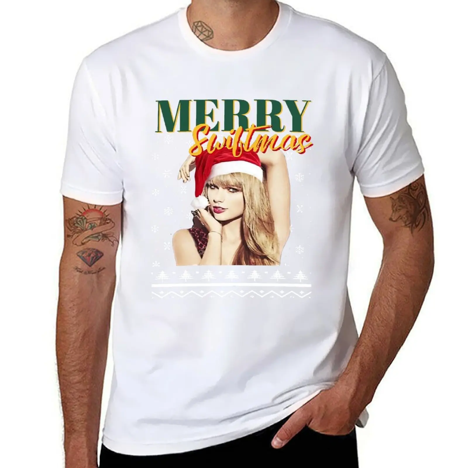 

Merry Swiftmas art T-Shirt anime t shirts oversize t shirts for man pack white T-Shirt