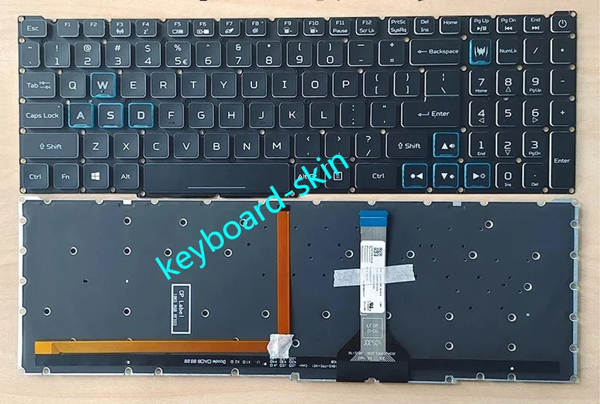 US colorful backlit Keyboard For Acer Predator Helios 300 PH315-54 N20C3 PH317-55 N20C11 PH317-56 PH317-55-793Z PH317-56-70XJ