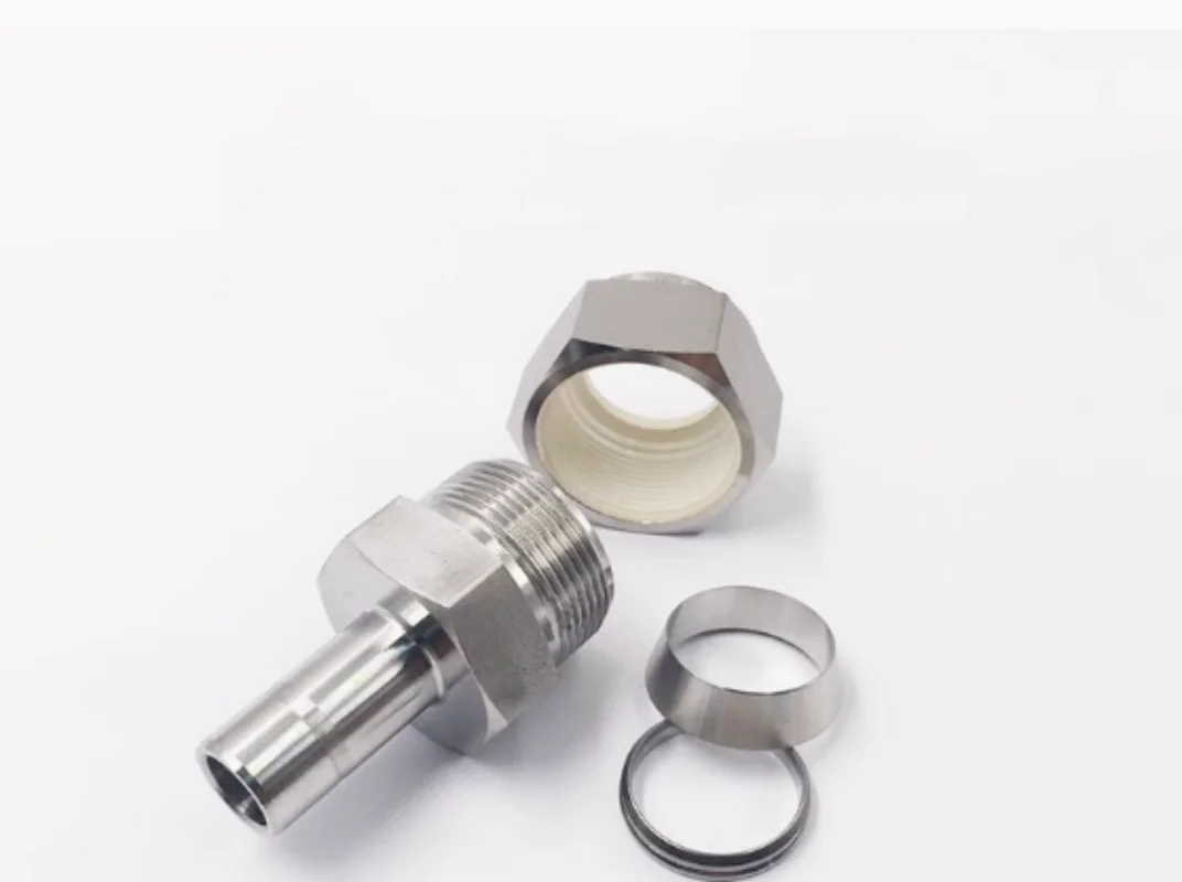 

Straight through variable diameter adapter sleeve to tube replace SS-100-R-4
