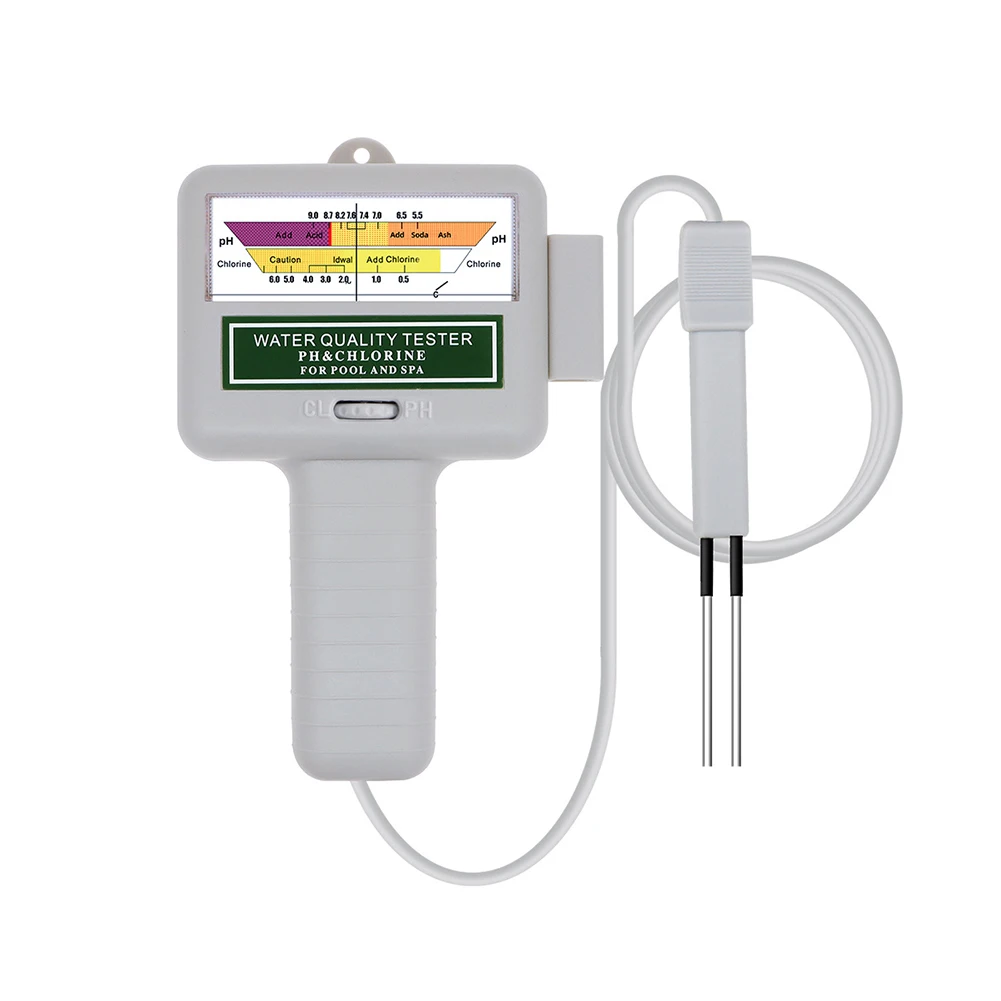 Medidor de Cloro y pH 2 en 1, Monitor de Agua, Medidor de pH y Cloro Portátil de Alta Precisión, Fácil de Usar, Verificador para Piscinas y Spas