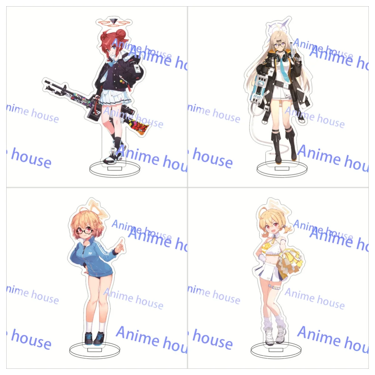 Hot Anime Blue Archive Millennium Science School  Figures Cosplay Acrylic Stand Model Plate Holder Cake Topper Birthday Gift