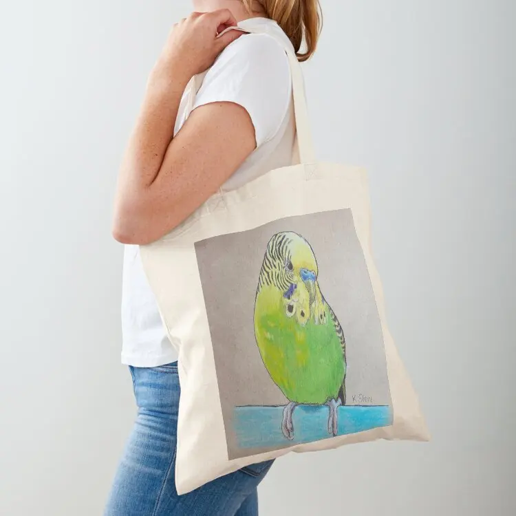 

Larry the Pretty Parakeet Tote Bag Cloth bags supermarket folding bag Women's shopper bag Handbags