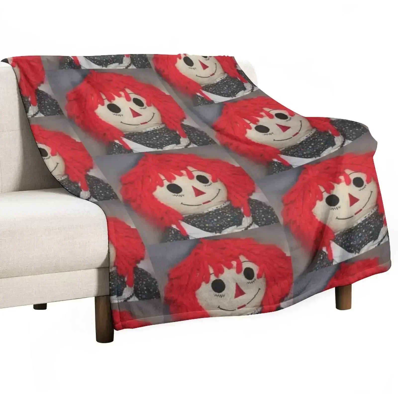 Sweet Raggedy Ann Throw Blanket Thins Fashion Sofas Decorative Throw Cute Plaid Blankets