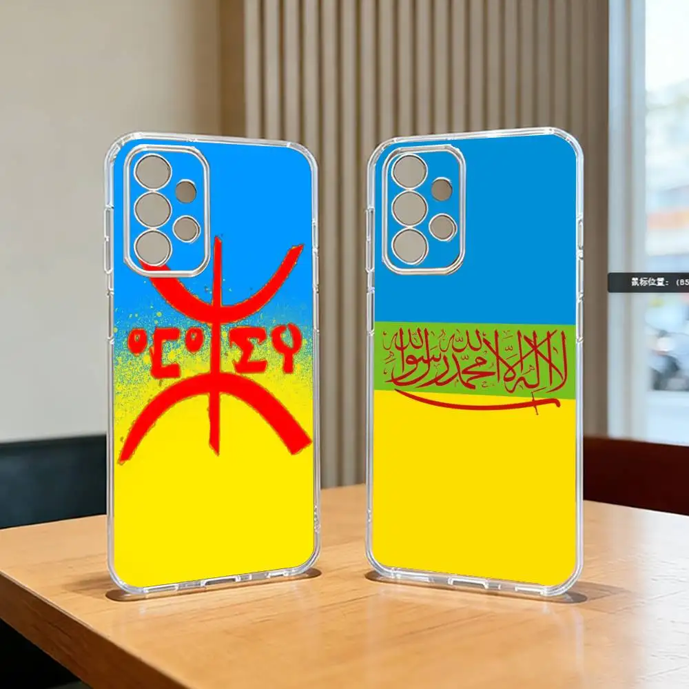 Amazigh Berber Flag-g Phone Case For Samsung S25,S24,S21,S22,S23,S30,Ultra,S20,Plus,Fe Transparent Cover