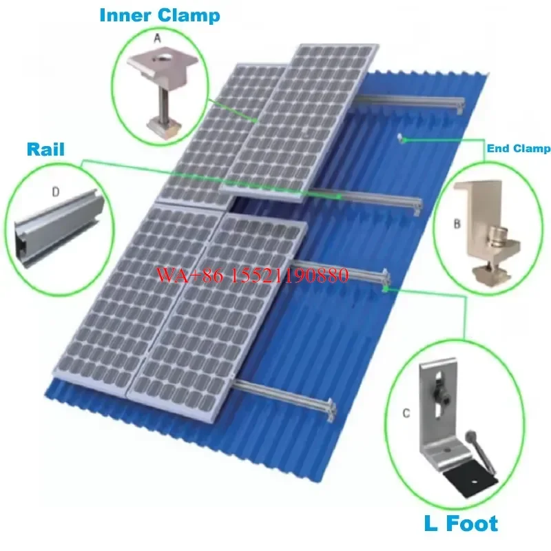 WMWMNU Complete Set 10kw Solar Energy Systems Off Grid or Hybrid 5kw 6kw 8kw Solar Power System for Home