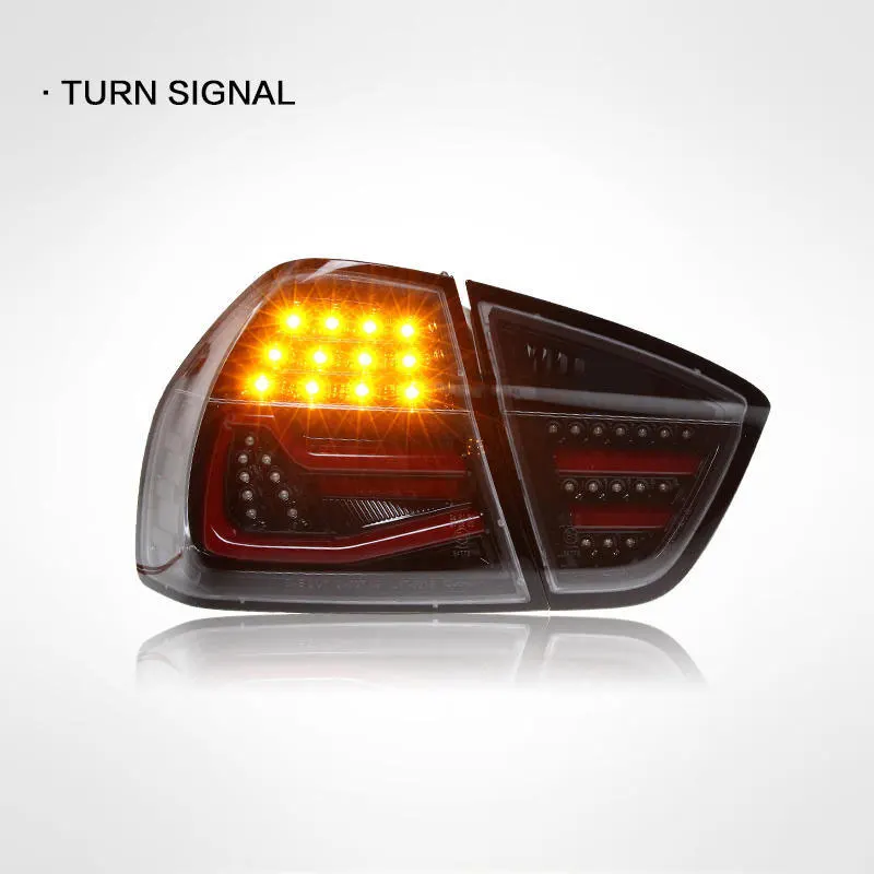 Luci posteriori a LED per auto per BMW Serie 3 E90 2005-2012 nuovo LED completo Freno Lampada di coda per retromarcia Luce di segnalazione dinamica Gruppo lampada di coda