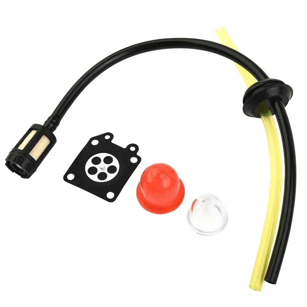 Replacement Fuel Filter Fuel Hose Set Seal 2pcs Primers Bulbs For Brushcutter Grass Strimmer Trimmer Brush Cutter Chainsaw Part