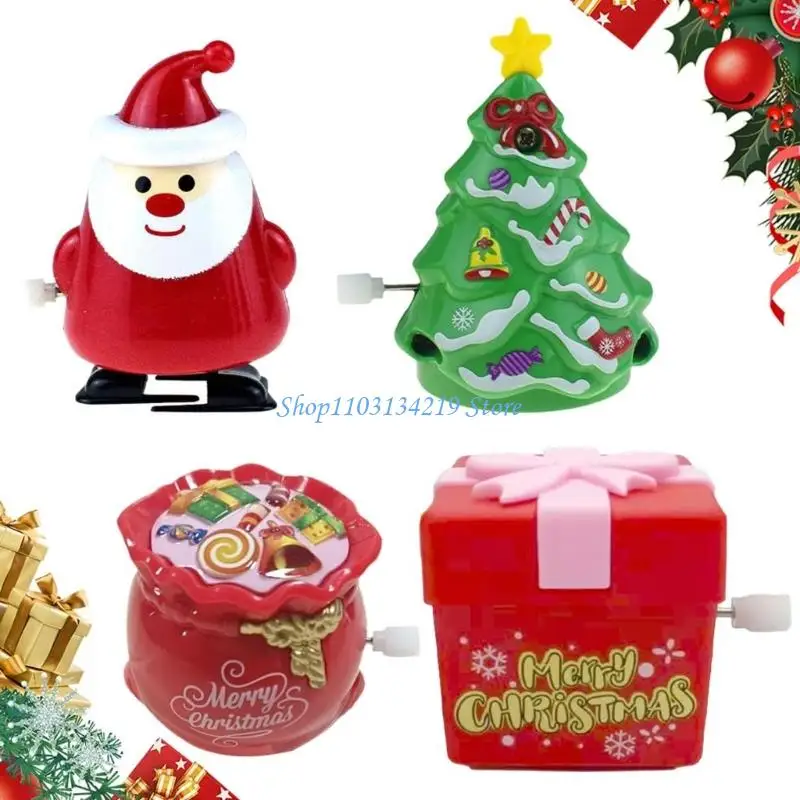 N5KC (4 piezas) Juguete genérico Navidad, 2025, juguete mecanismo relojería, calendario Adviento,