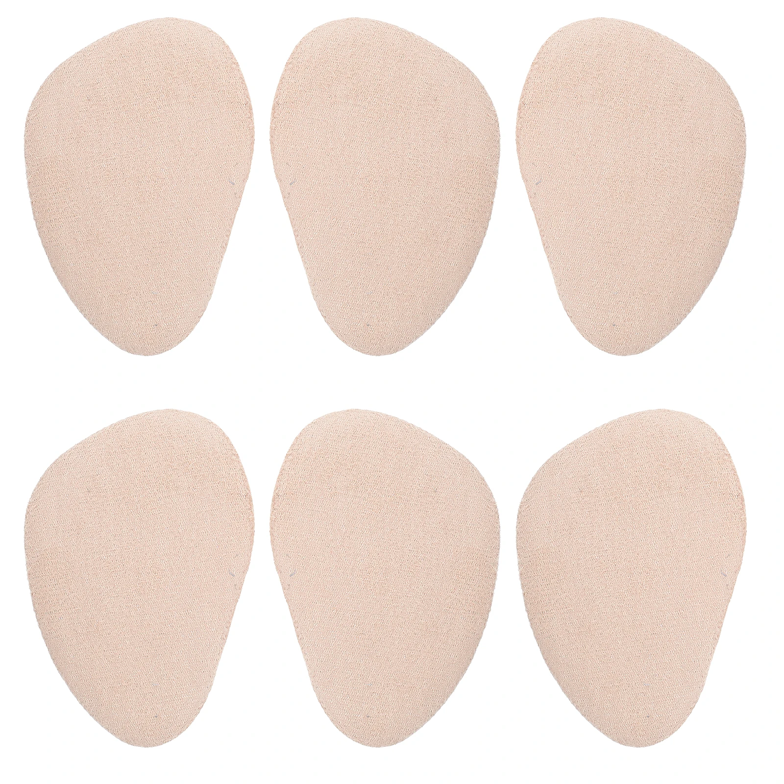 

6pcs Foot Pads High Heel Front Insoles Sweat Absorbing Forefoot Cushions Adhesive Gel Pads Comfortable Shoe Inserts For Women