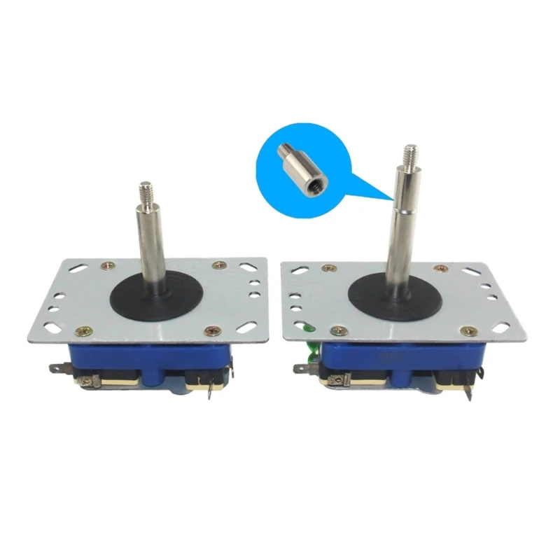 2 PCS Chrome Arcade Joystick Shaft Extender Joystick Extension Rod