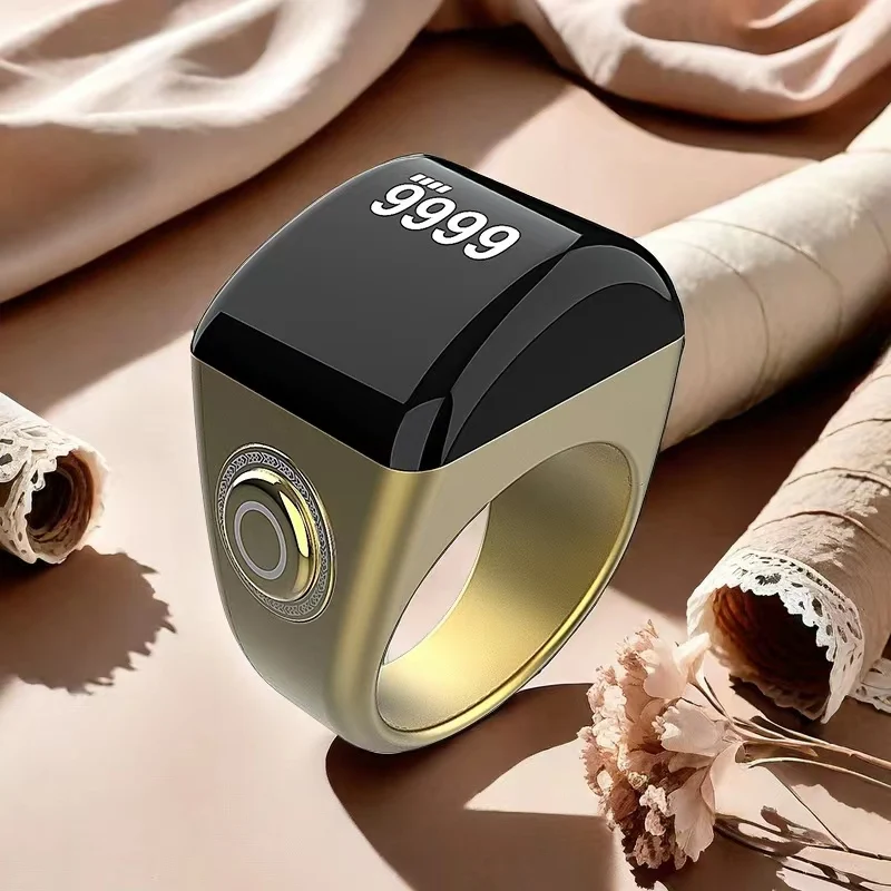 Anillo electrónico de zikir para regalo musulmán, alarma Digital, Tasbeeh Zikr