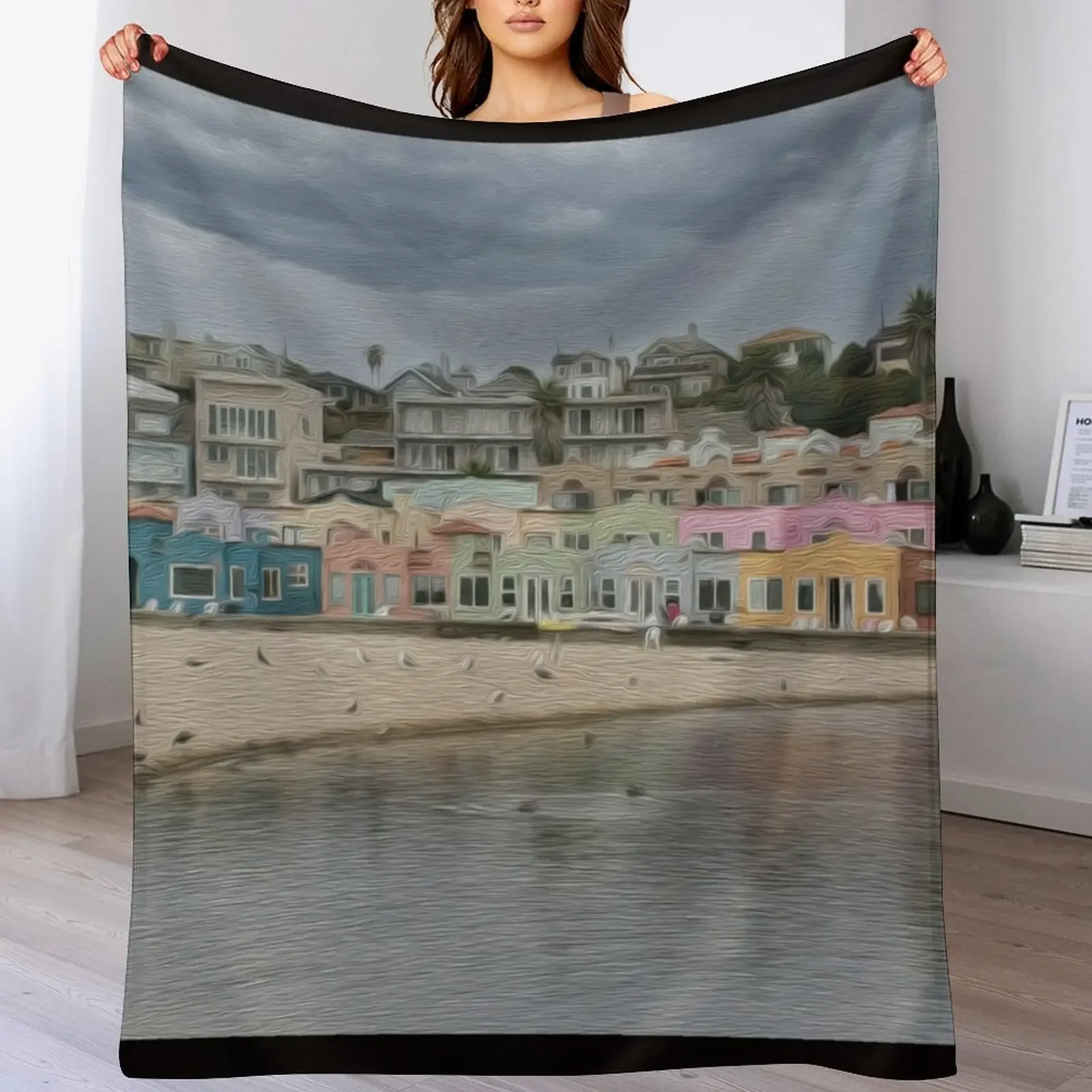

CAPITOLA Throw Blanket Stylish Couch Blanket for Home Living Room