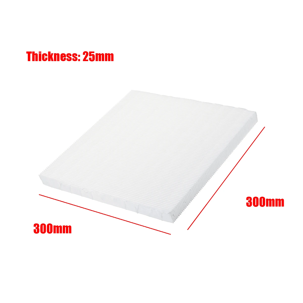 300X300 X25mm DIY Filter HEPA Filter Anti Formaldehyde PM2.5 Haze Home Fan Air Conditioner Air Purifier Parts