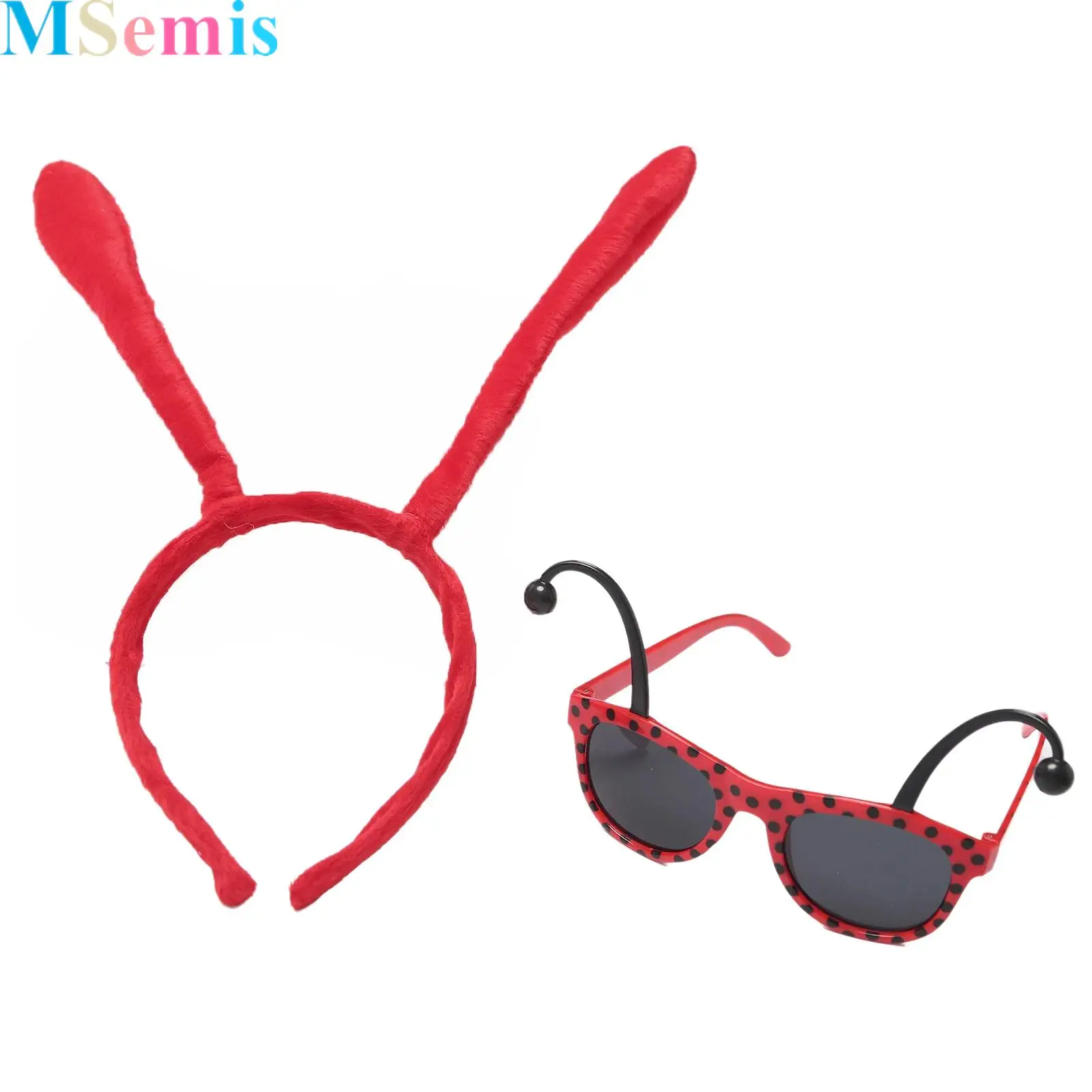 

Tentacle Headband Matched Sunglasses Ant Bee Antenna Cartoon Animal Tentacle Hair Bands Hair Hoops Sunglasses Cosplay
