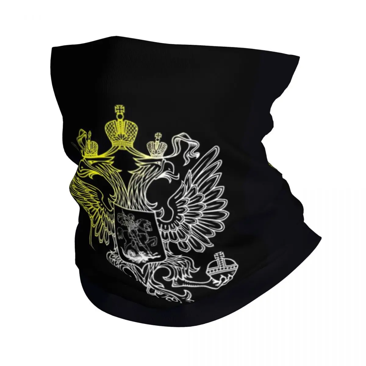 Russisches Emblem Bandana Hals Gamasche gedruckt Sturmhauben Wickels chal Mehrzweck-Kopf bedeckung mit Unisex Erwachsenen atmungsaktiv