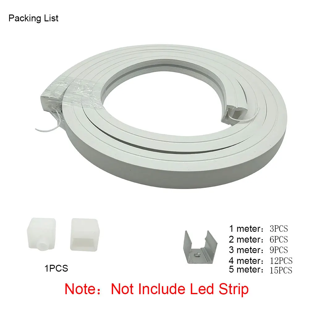 WS2811 WS2812B WS2815 5050 RGB LED Silicone Gel Flexible Strip Light Soft Lamp Tube IP67 Waterproof for Outdoors Neon Rope Tube