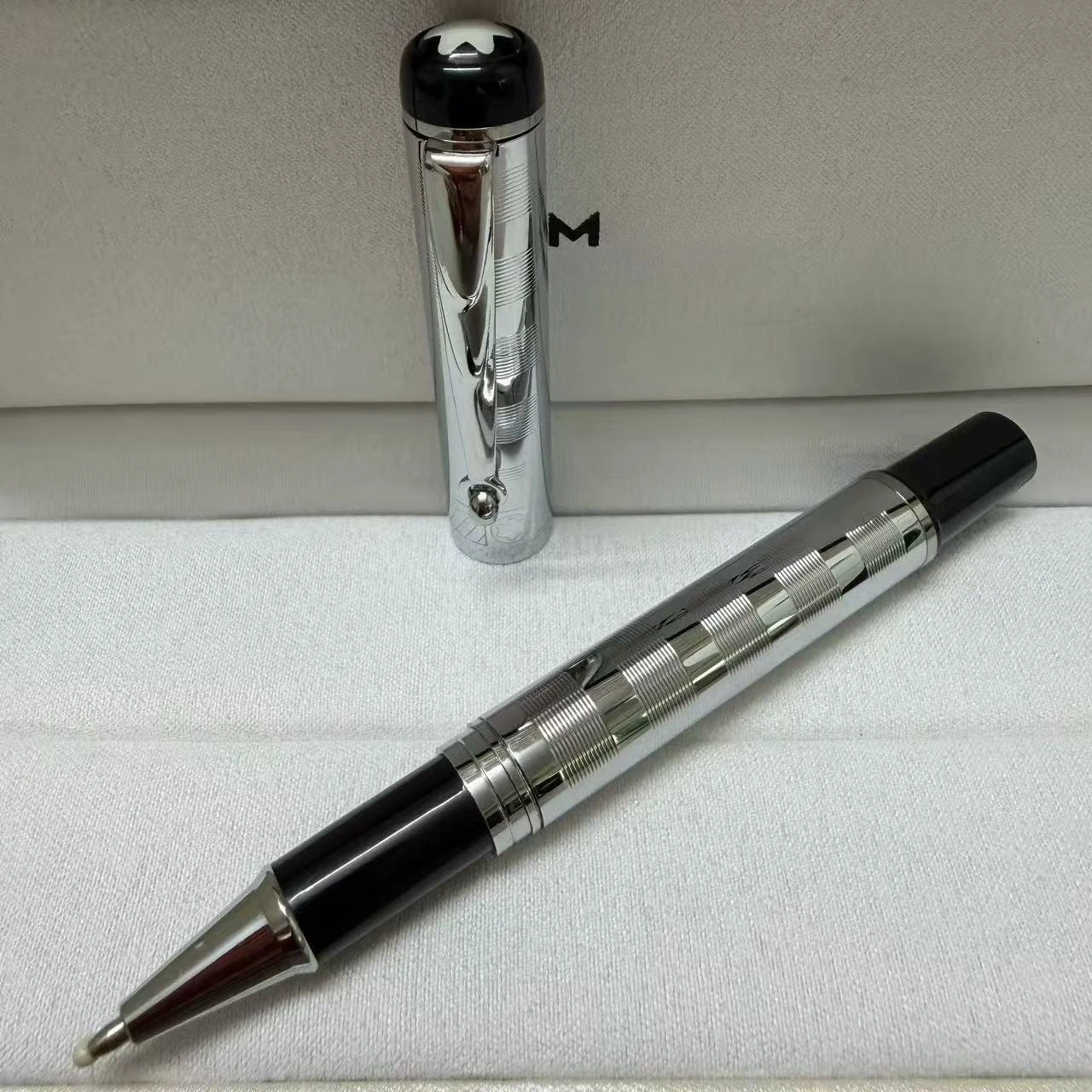 

M Brand Multi-Style Metal Business Rollerball Pen, Luxury Office Gift Collection Writing Pen（ No Pen Box Included）