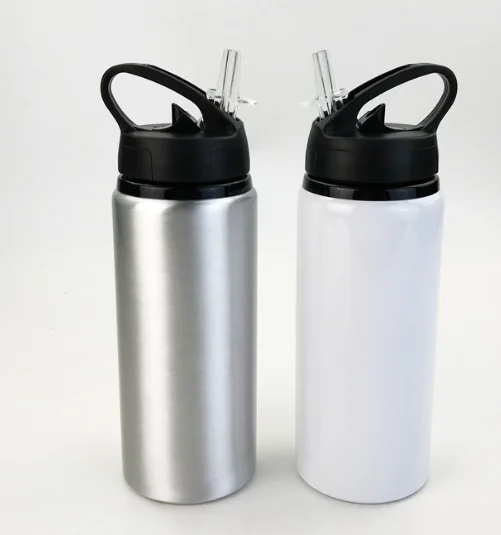 600ML Blank Bottle with Straw for Sublimation Print