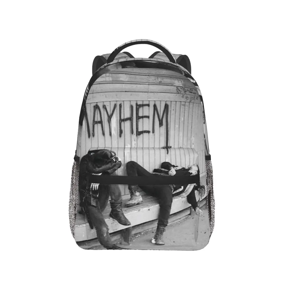 

Band MAYHEM Backpack Hot Sale Daypack Large Capacity Boys Girls BookBag School Bag Shoulder Bags for Men Women