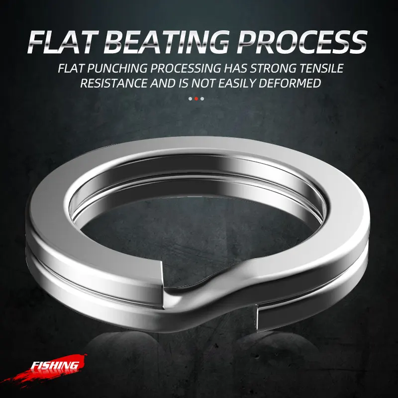 ShareShark 200pcs/box High-Strength Stainless Steel Split Rings for Fishing Lures Loop Corrosion-Resistant Connector Rings view 4