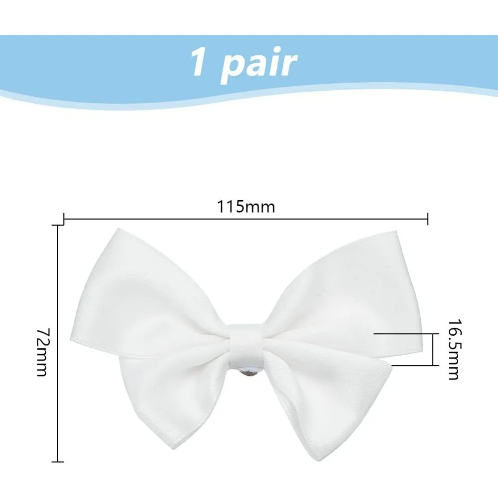 Bow Shoe Clips Wedding Bow  Buckles Bridal Removable Clips Bowknot  Buckle Bag Clothing Hair Decorations for Women