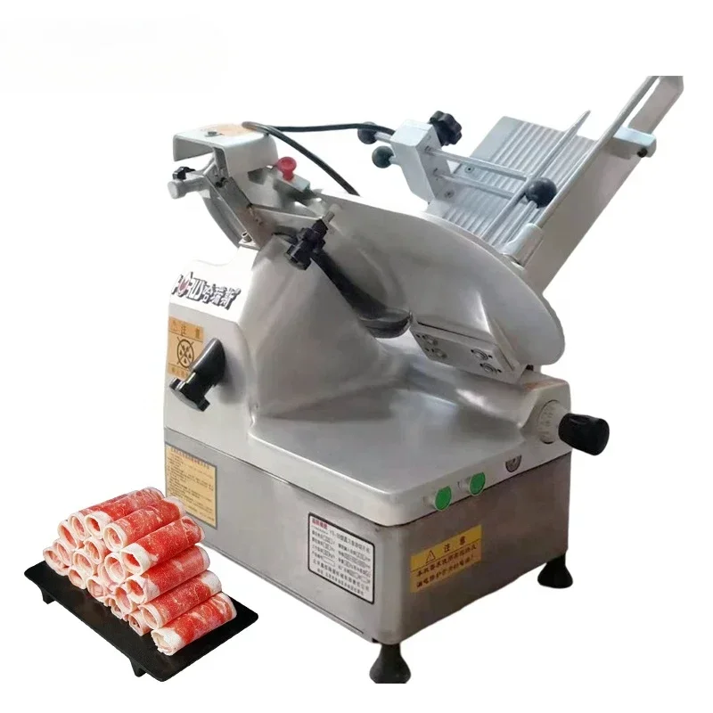 

high efficiency easy operation frozen pork belly meat slicer 12 automatic