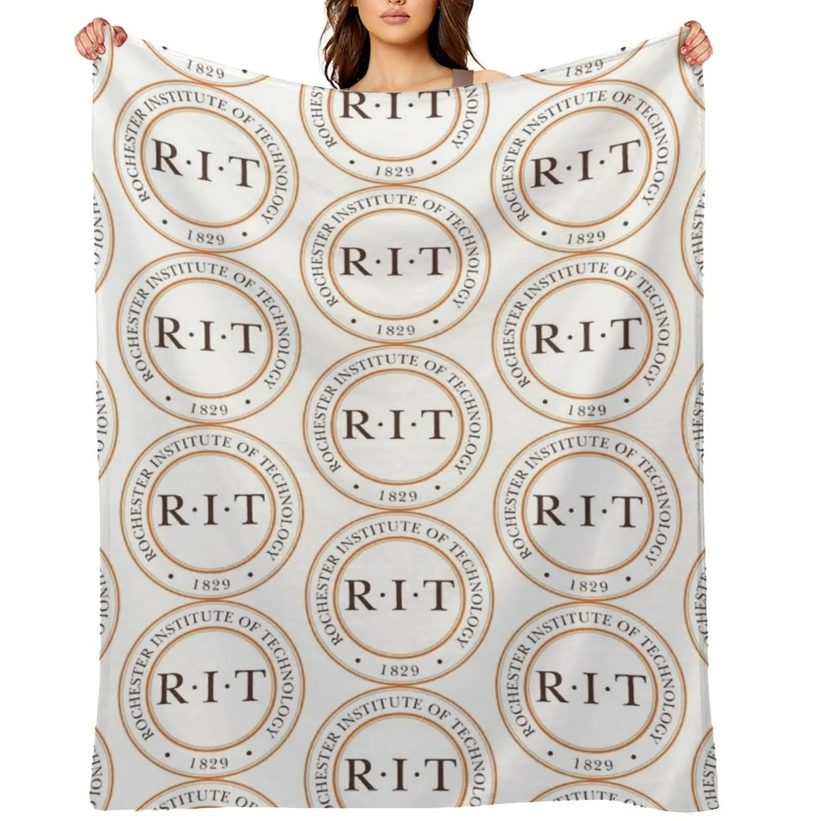 Rochester Institute of Technology (RIT) Throw Blanket Soft Luxury Throw For Decorative Sofa blankets ands Blankets