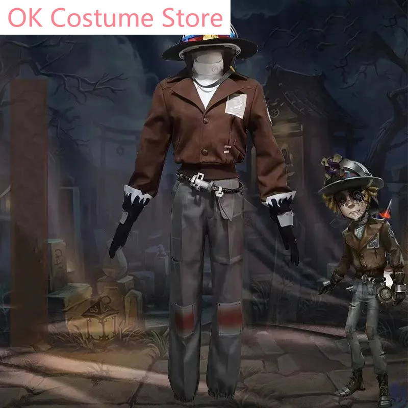 Game Identity V Prospector Norton Campbell Cosplay Costume Red Party Suit Hallween Carnival Uniforms Custom Made