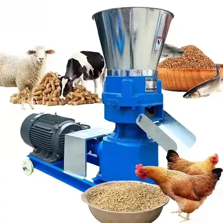 Professional 3Kw Motor Feed Pellet Equipment 2-6Mm Adjustable For Farm Ranch Fish Food High Productivity New Condition