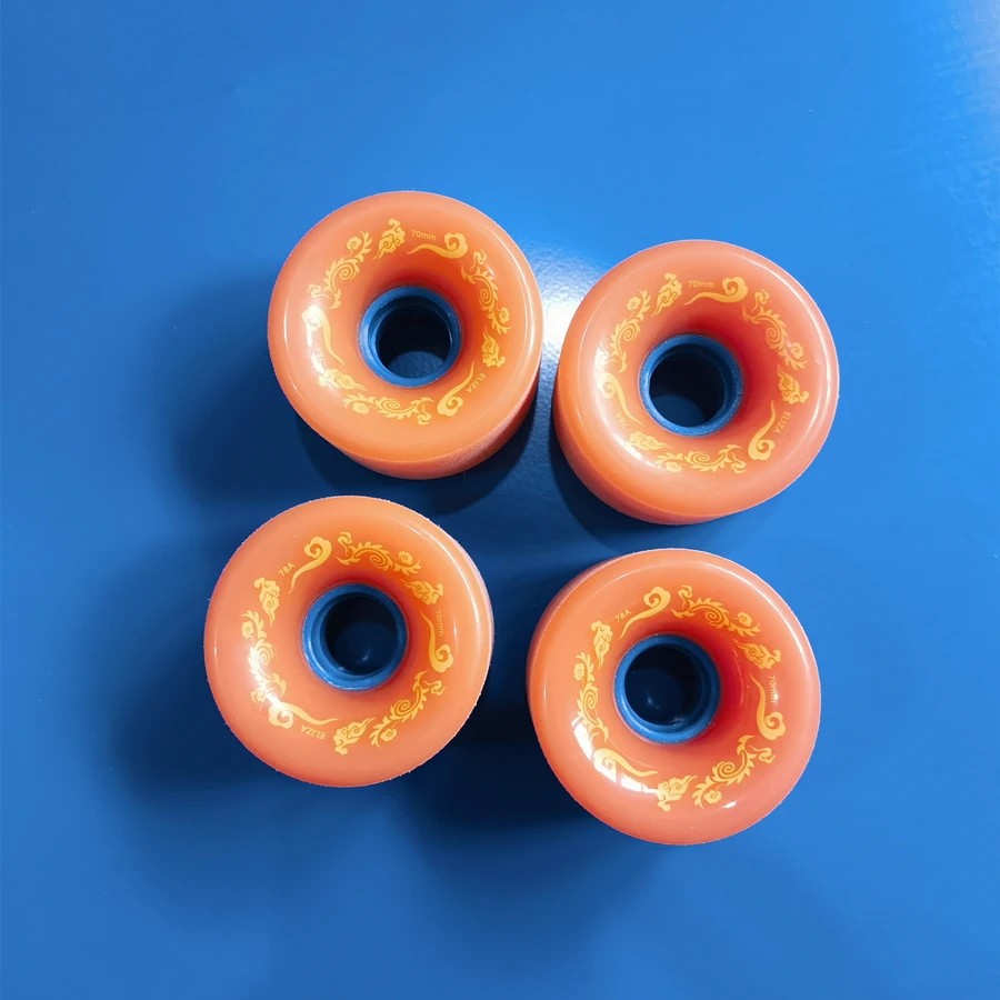 ELIZA longboard wheels skateboard wheel pu good quality 90% rebound top level 78a and 86a choices yellow and orange