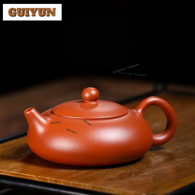 

Чайник из исинской глины ручной работы Xishi, 150 мл, высококачественный, из необработанной глины Чжу, китайский чайный набор из глины Цзыша, коллекционная посуда для напитков