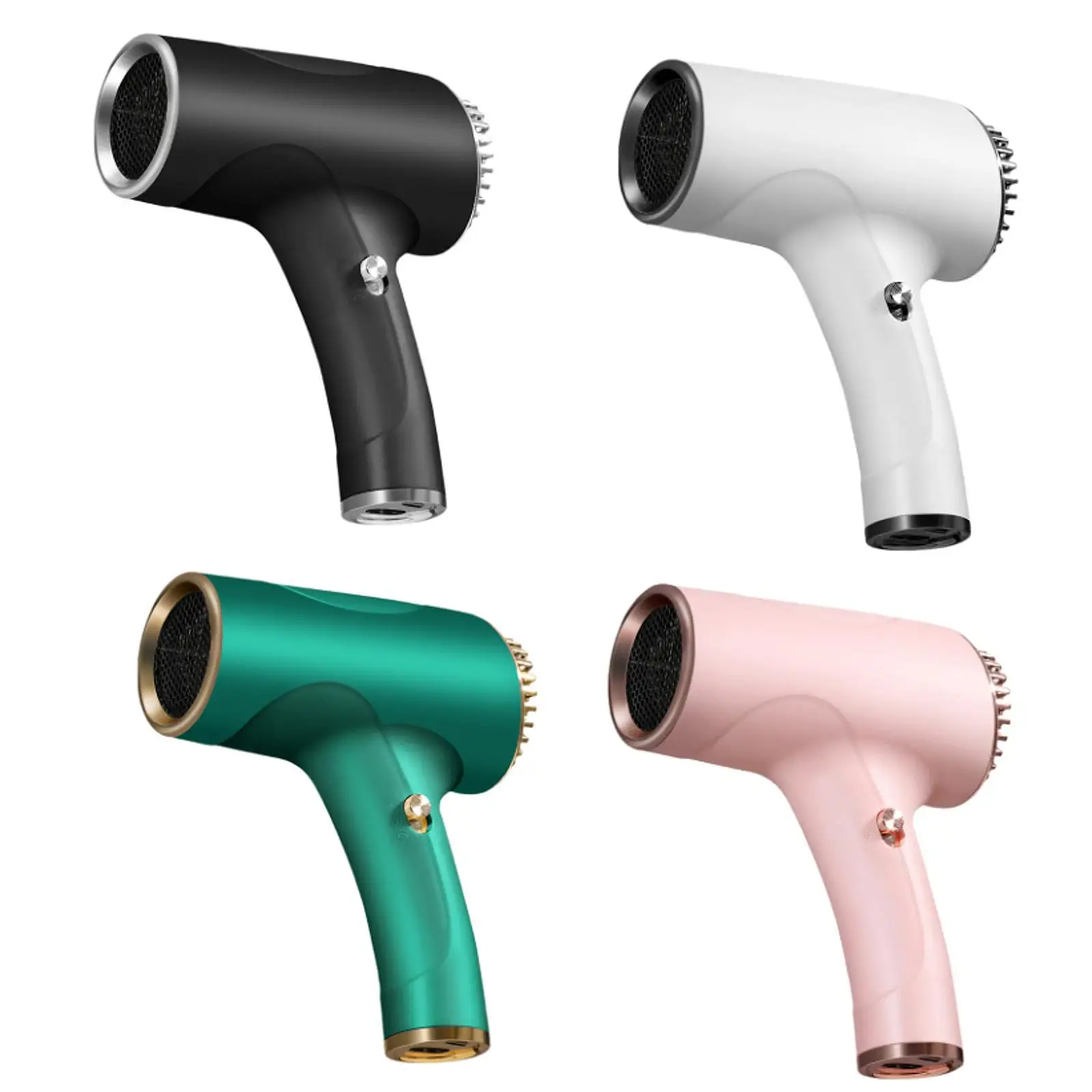 Portable Hair Dryer Fast Drying Small Lightweight Power Cordless Blow Dryer Hair Care for Outdoor Home Hotel Art Painting Salon