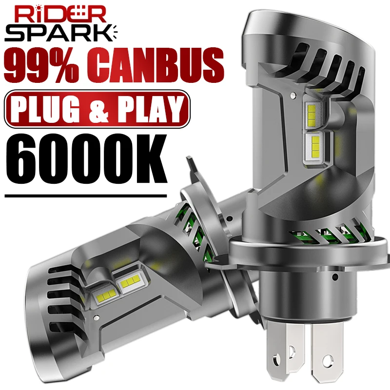 

1000W H4 LED Headlight Bulbs Canbus 9003 HB2 High Low Beam 1000000LM Super Bright Car Lights 4060 CSP Turbo Led Diode Lamps 12V